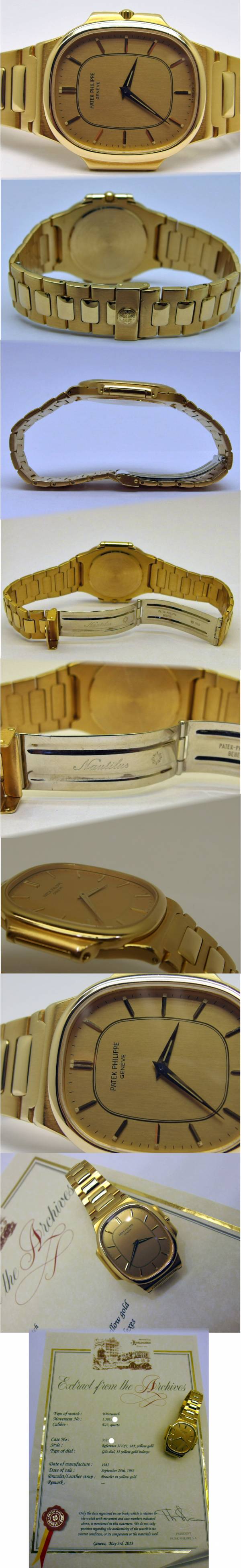 Patek Philippe Jumbo NAUTILUS  ELLIPSE 3770|11 in 18k Gelbgold